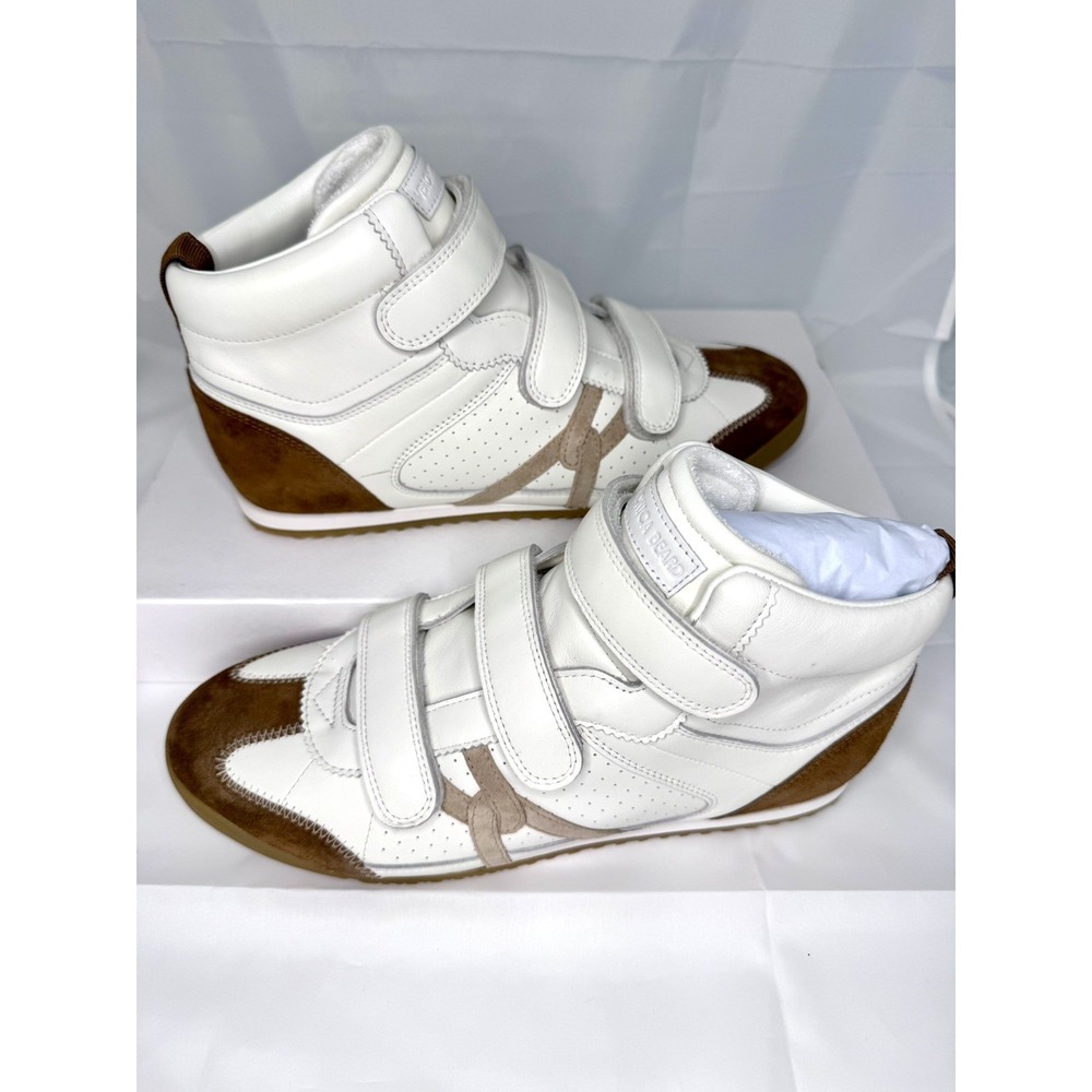Veronica Beard Nima Coconut  Hazelwood Leather And Suede Women Size 9 NIB